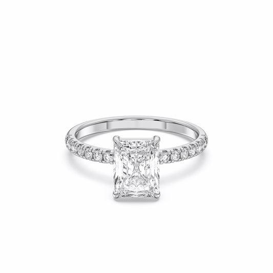 RADIANT SIDESTONE RING (THIN)