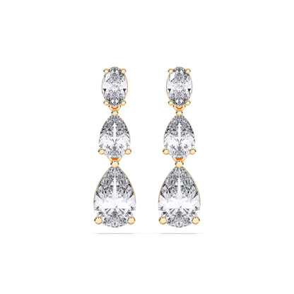 GRADUATING TEAR DROPS EARRINGS
