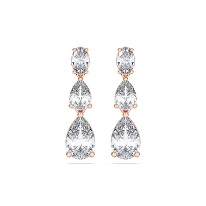 GRADUATING TEAR DROPS EARRINGS