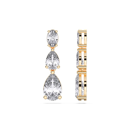 GRADUATING TEAR DROPS EARRINGS