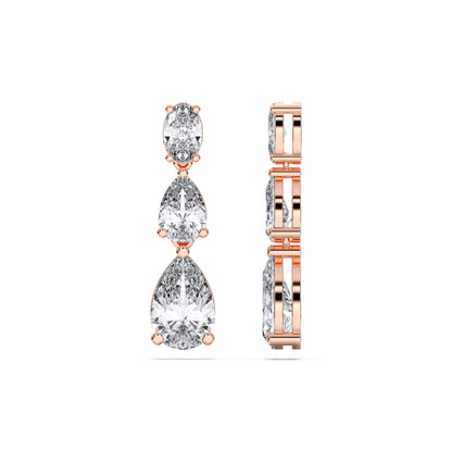 GRADUATING TEAR DROPS EARRINGS