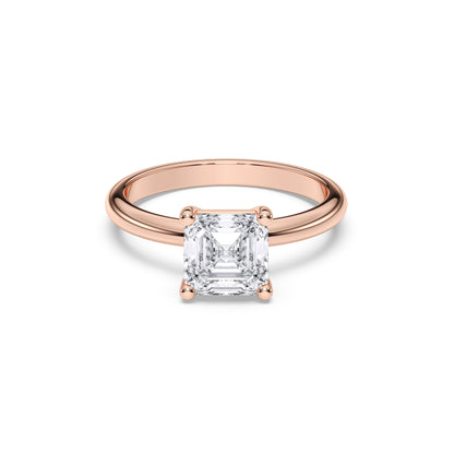 SQ EMERALD  SOLITAIRE RING