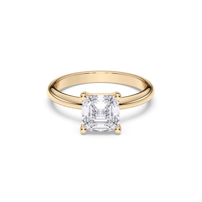 SQ EMERALD  SOLITAIRE RING