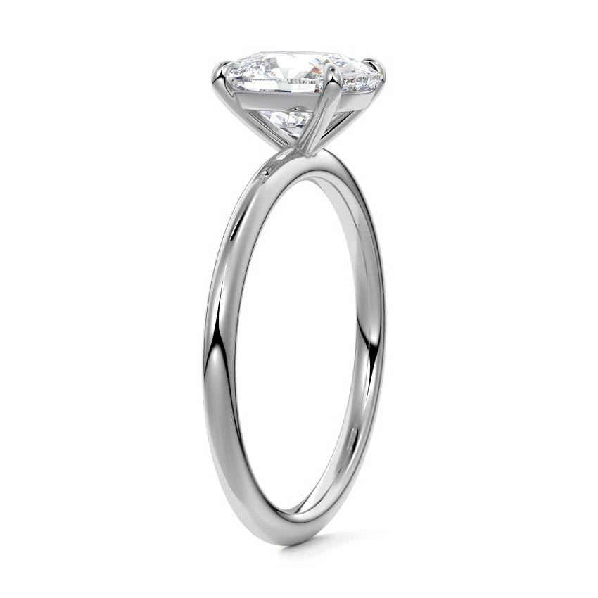 EL.CUSHION SOLITAIRE RING