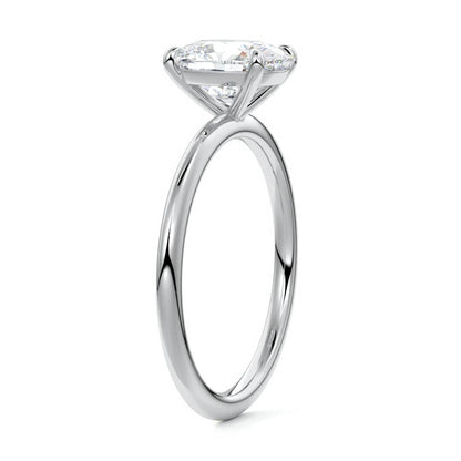 EL.CUSHION SOLITAIRE RING