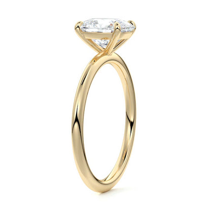 EL.CUSHION SOLITAIRE RING
