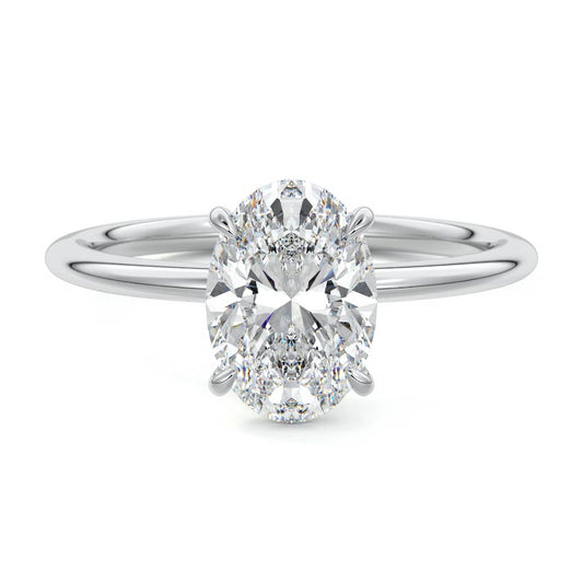 OVAL SOLITAIRE RING