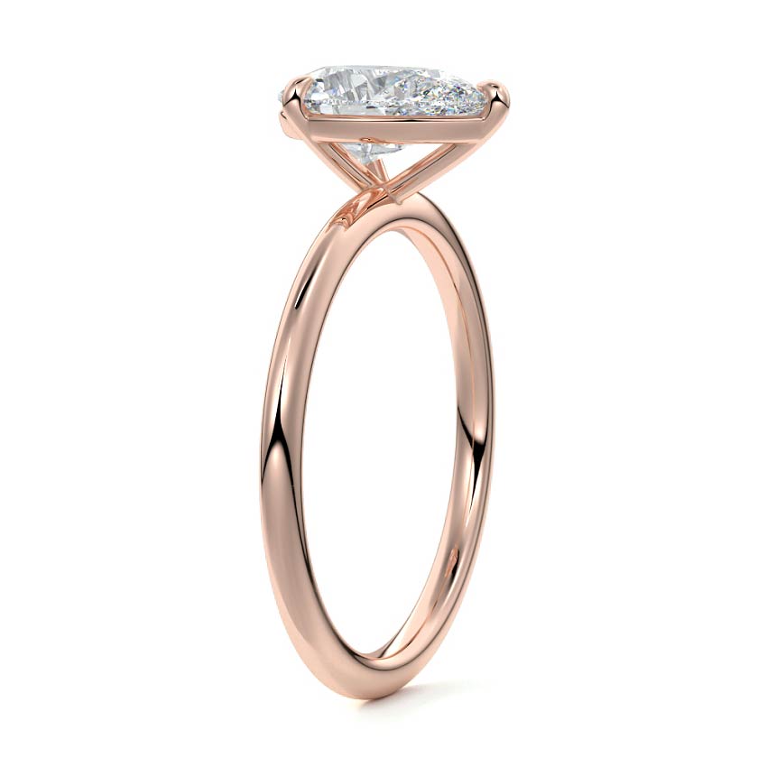 PEAR SOLITAIRE RING