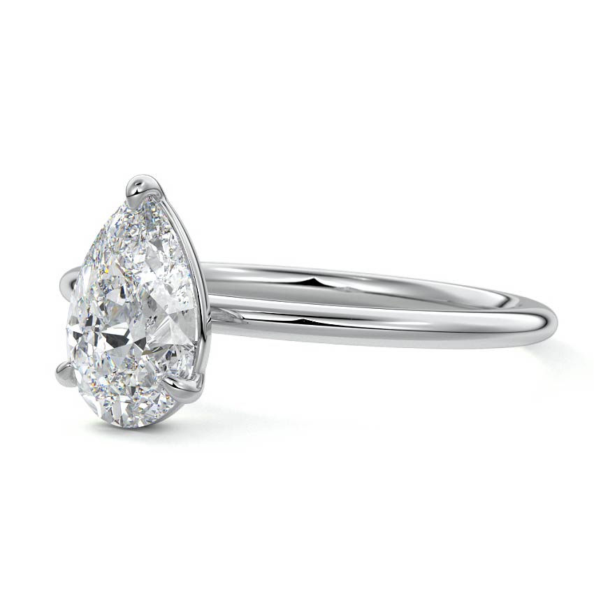 PEAR SOLITAIRE RING