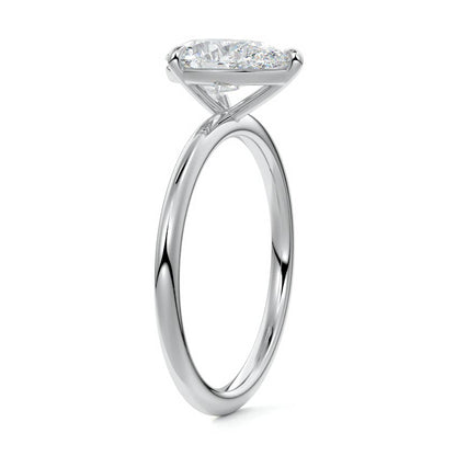 PEAR SOLITAIRE RING