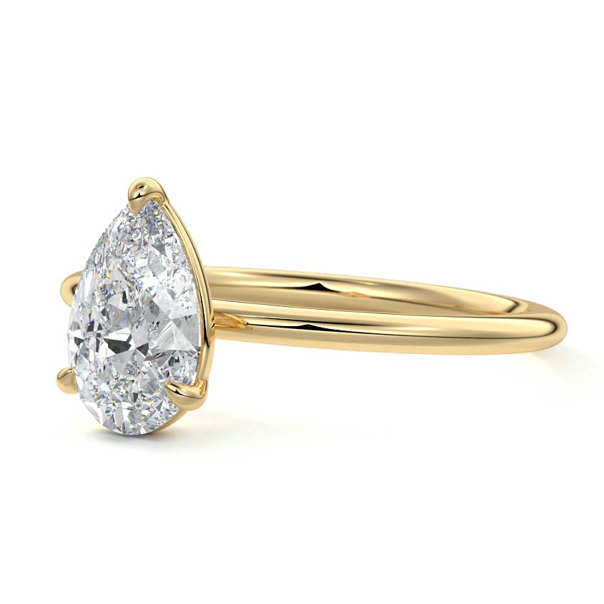 PEAR SOLITAIRE RING