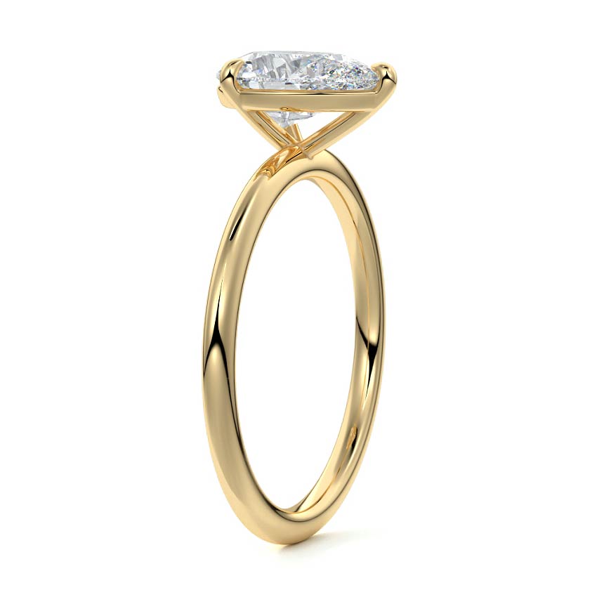 PEAR SOLITAIRE RING