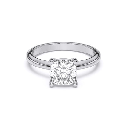 SQ.CUSHION SOLITAIRE RING