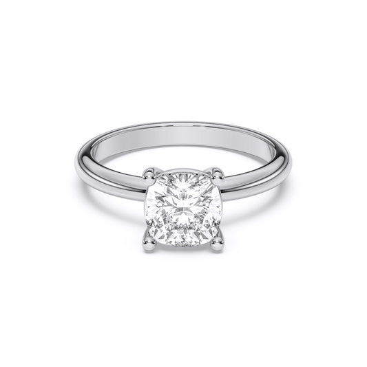 SQ.CUSHION SOLITAIRE RING