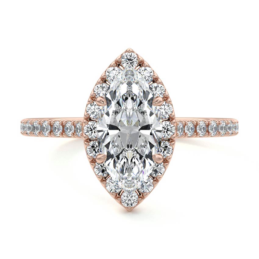 MARQUISE HALO RING