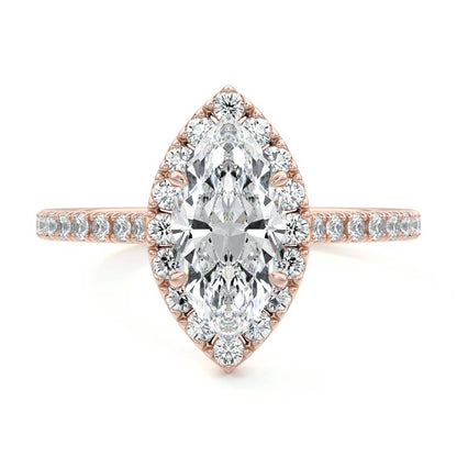 MARQUISE HALO RING