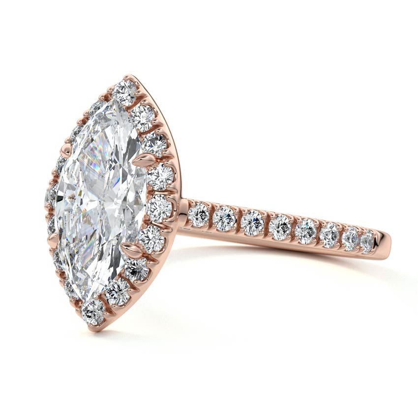 MARQUISE HALO RING