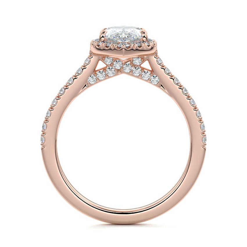 MARQUISE HALO RING