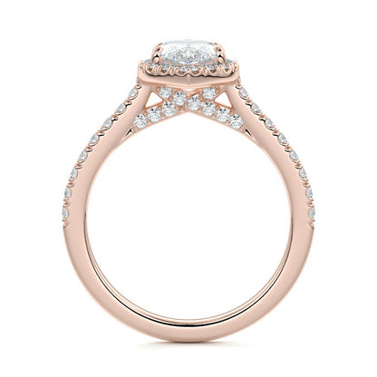 MARQUISE HALO RING