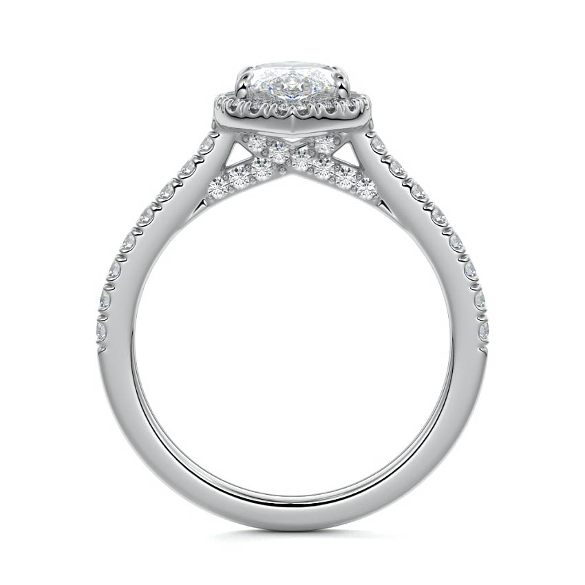 MARQUISE HALO RING