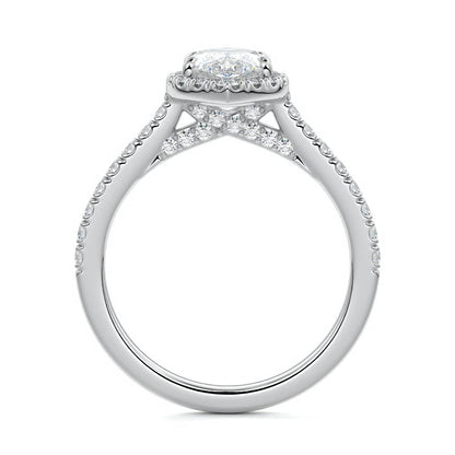 MARQUISE HALO RING
