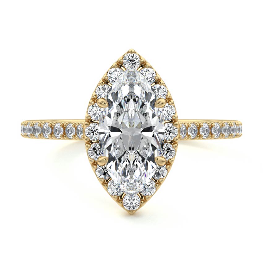 MARQUISE HALO RING