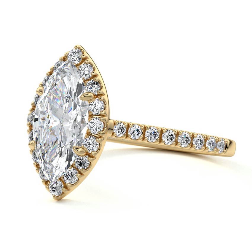 MARQUISE HALO RING