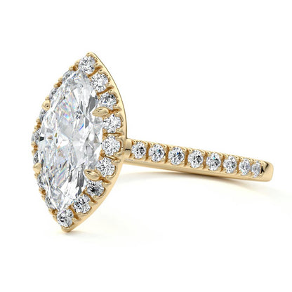 MARQUISE HALO RING