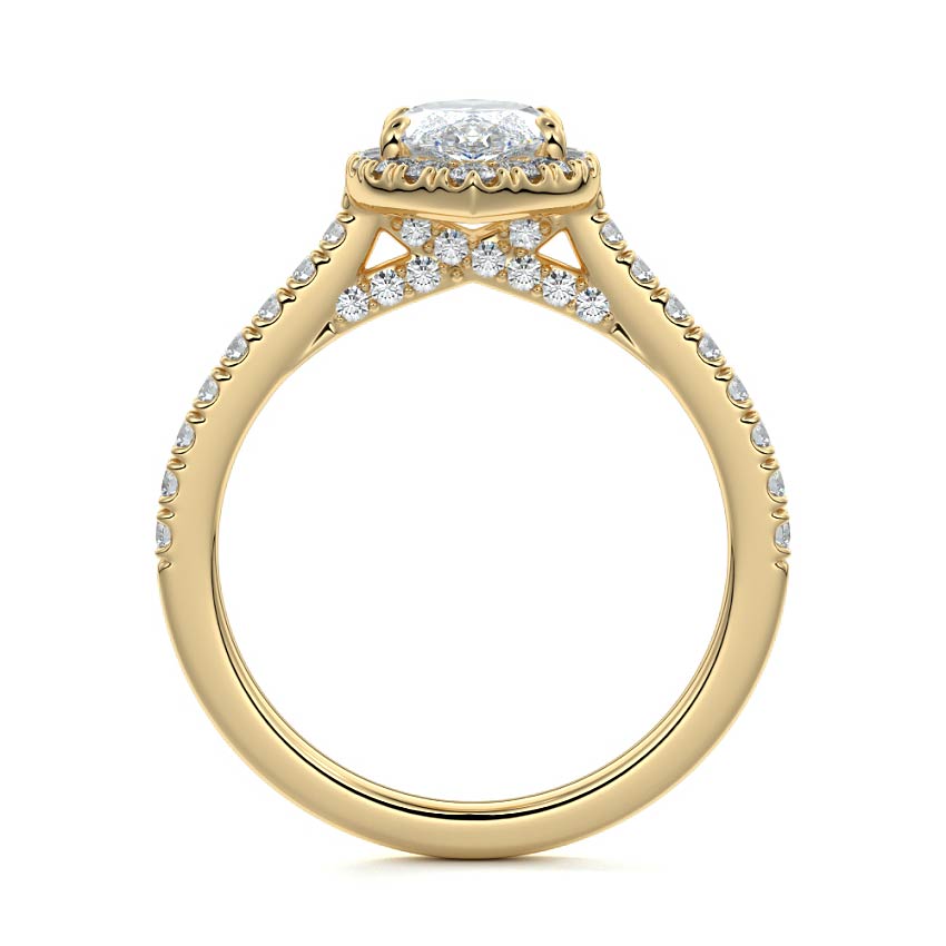 MARQUISE HALO RING