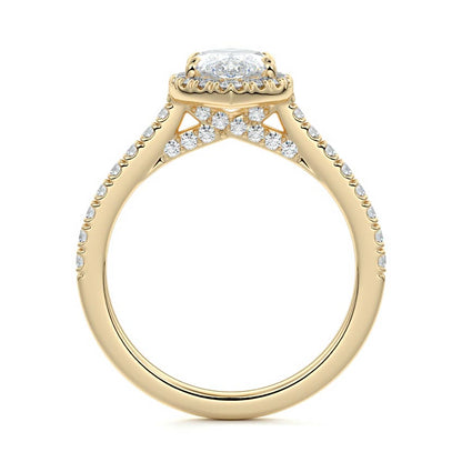 MARQUISE HALO RING