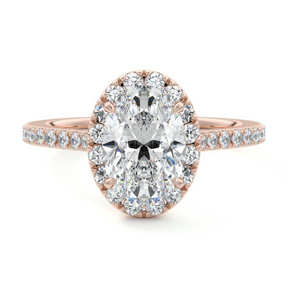 OVAL HALO RING