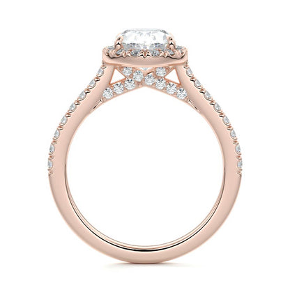 OVAL HALO RING