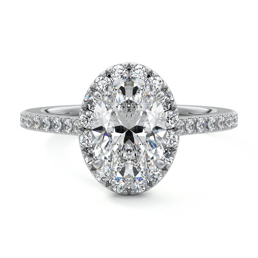 OVAL HALO RING