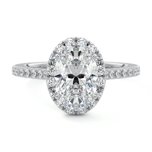 OVAL HALO RING