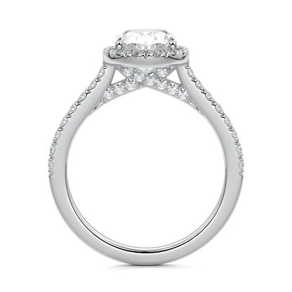 OVAL HALO RING