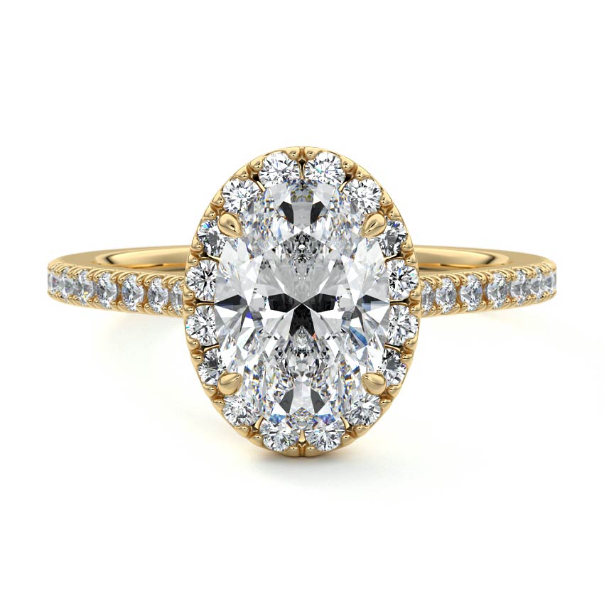 OVAL HALO RING