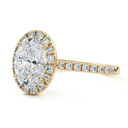 OVAL HALO RING