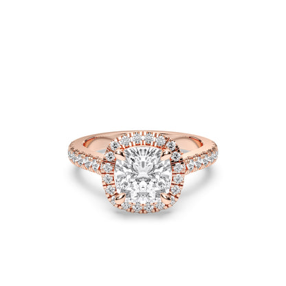 SQ.CUSHION HALO RING