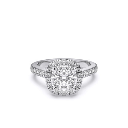 SQ.CUSHION HALO RING