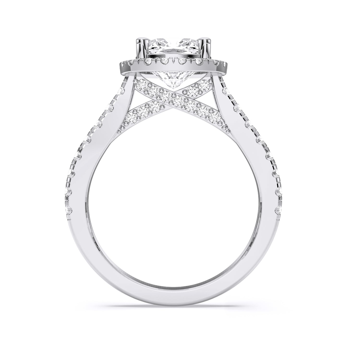 SQ.CUSHION HALO RING