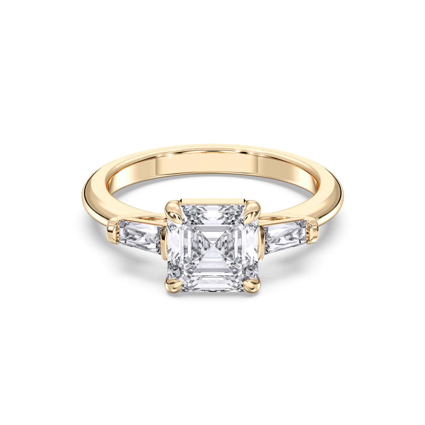 SQ.EMR/TB 3 STONES RING