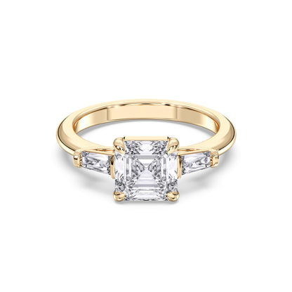 SQ.EMR/TB 3 STONES RING