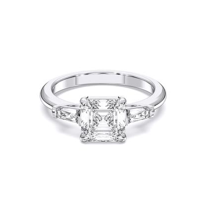 SQ.EMR/TB 3 STONES RING
