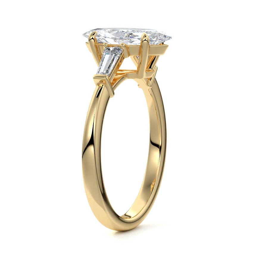 MQ/TB 3 STONES RING 3.00 CTTW