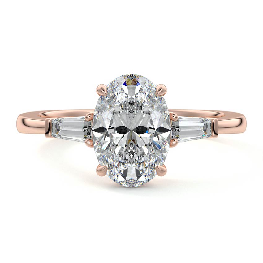 OVAL/TB 3 STONES RING