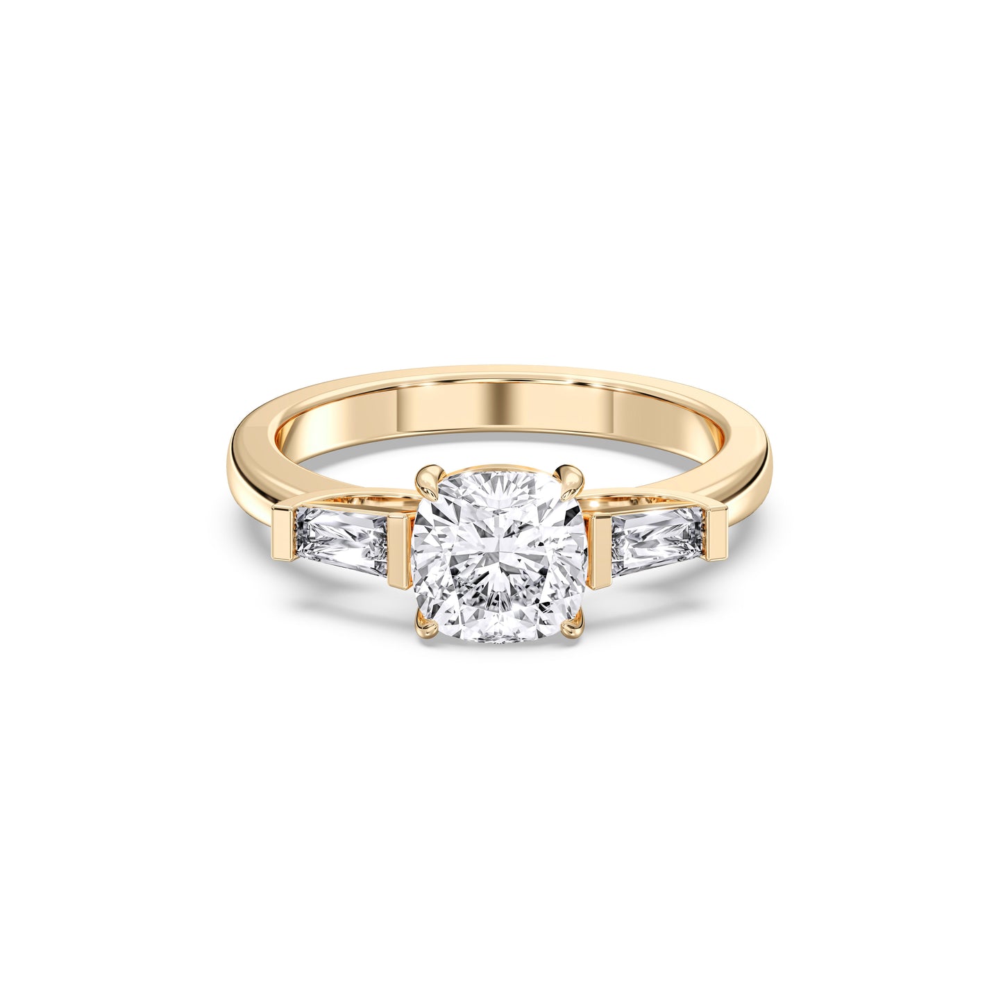 SQ.CU/TB 3 STONES RING