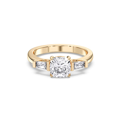 SQ.CU/TB 3 STONES RING