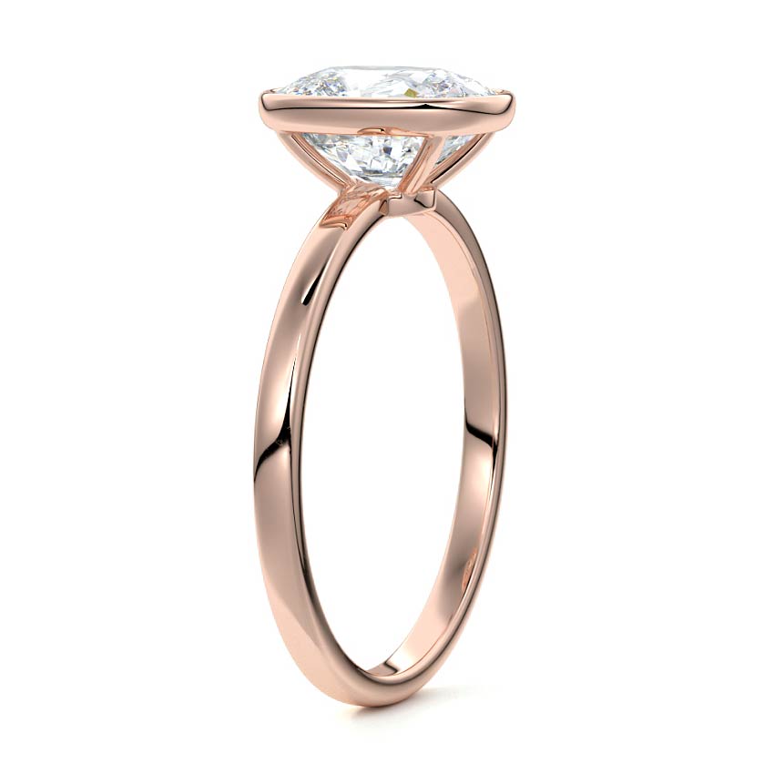 EL.CUSHION BEZEL SOLITAIRE RING