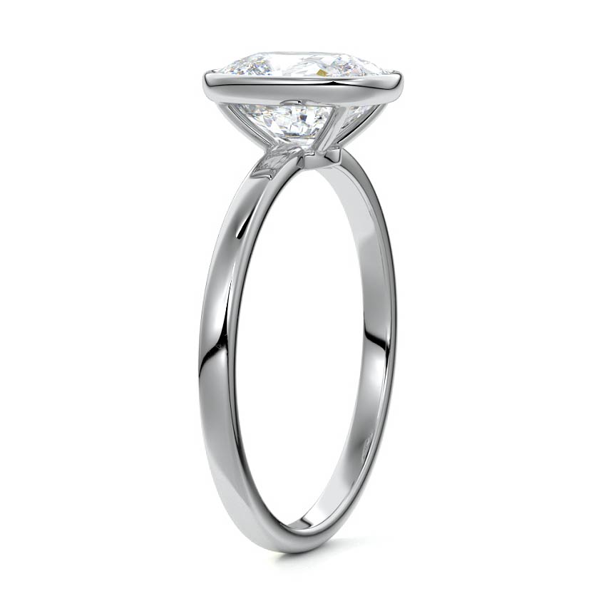 EL.CUSHION BEZEL SOLITAIRE RING