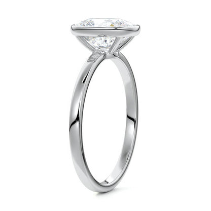EL.CUSHION BEZEL SOLITAIRE RING